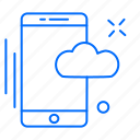 app, cloud, mobile, phone, storage