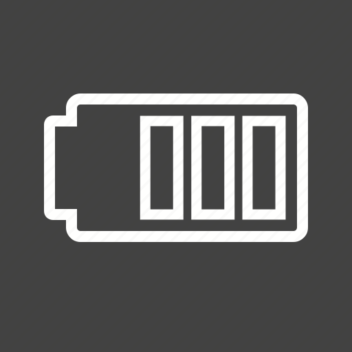 Battery, charged, energy, low battery, mobile, power icon - Download on Iconfinder