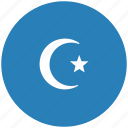 blue, islam, religion, round