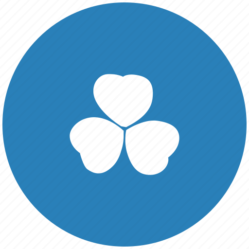 Blue, ireland, leaf, nature, round icon - Download on Iconfinder