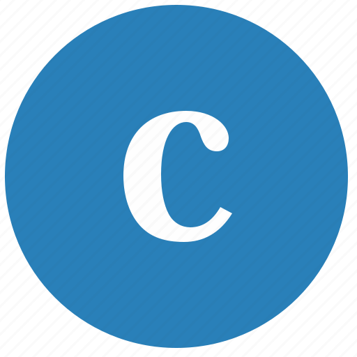 Alphabet, c, keyboard, latin, letter, round icon - Download on Iconfinder