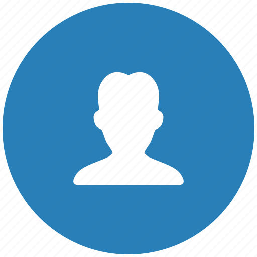 Blue, body, man, person, round icon - Download on Iconfinder