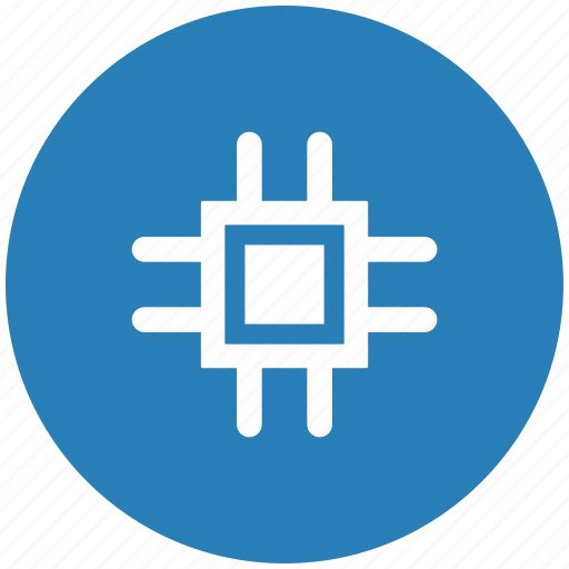 Blue, chip, chipset, nfc, round icon - Download on Iconfinder