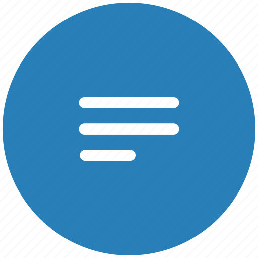 Blue, editor, notepad, round, text icon - Download on Iconfinder