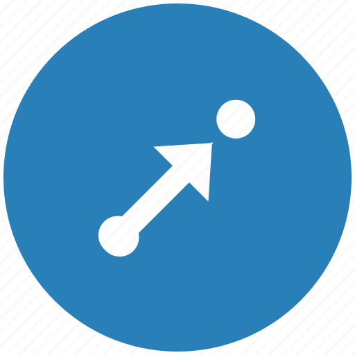 Aim, blue, pointer, round, target, way icon - Download on Iconfinder