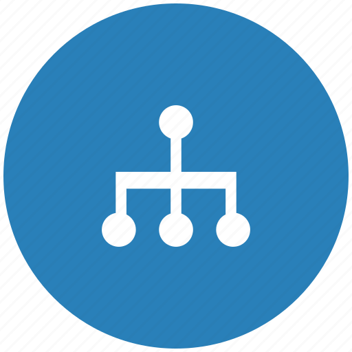 Blue, map, round, sitemap, structure icon - Download on Iconfinder