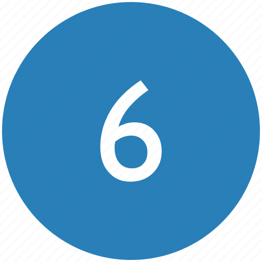 Keyboard, number, round, six icon - Download on Iconfinder