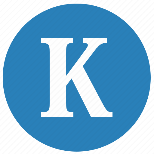 K, keyboard, latin, letter, round, uppercase icon - Download on Iconfinder