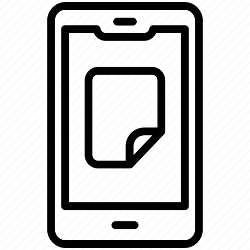 Note, document, file, mobile, phone, smart phone icon - Download on Iconfinder