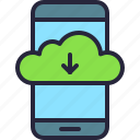 app, cloud, download, drive, mobile, phone, storage