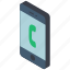 call, function, iso, isometric, mobile, smart phone 