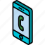 call, device, function, iso, isometric, smartphone 