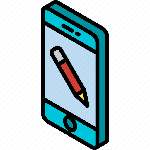 Device, edit, function, iso, isometric, smartphone icon - Download on Iconfinder
