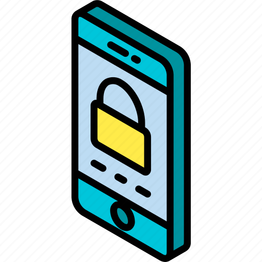 Device, function, iso, isometric, locked, screen, smartphone icon - Download on Iconfinder