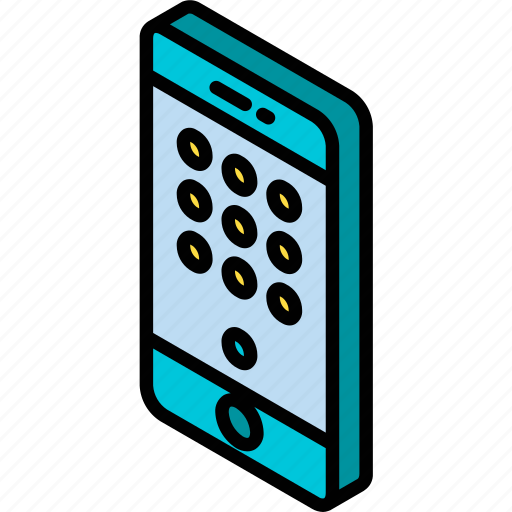 Device, function, iso, isometric, keypad, smartphone icon - Download on Iconfinder