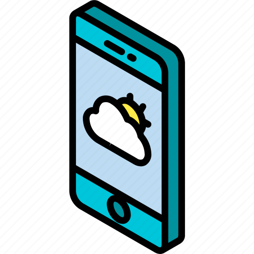 Device, function, iso, isometric, smartphone, weather icon - Download on Iconfinder