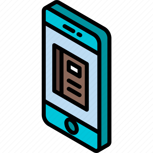 Contacts, device, function, iso, isometric, smartphone icon - Download on Iconfinder