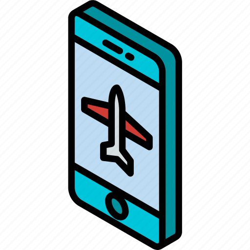 Aeroplane, device, function, iso, isometric, mode, smartphone icon - Download on Iconfinder