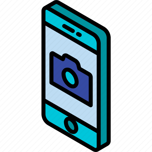 Camera, device, function, iso, isometric, smartphone icon - Download on Iconfinder