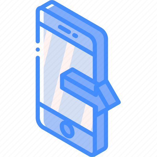 Device, function, iso, isometric, outgoing, smartphone icon - Download on Iconfinder