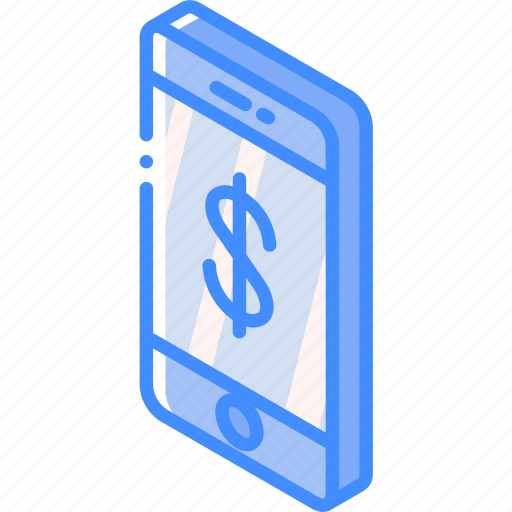 Device, dollar, function, iso, isometric, smartphone icon - Download on Iconfinder