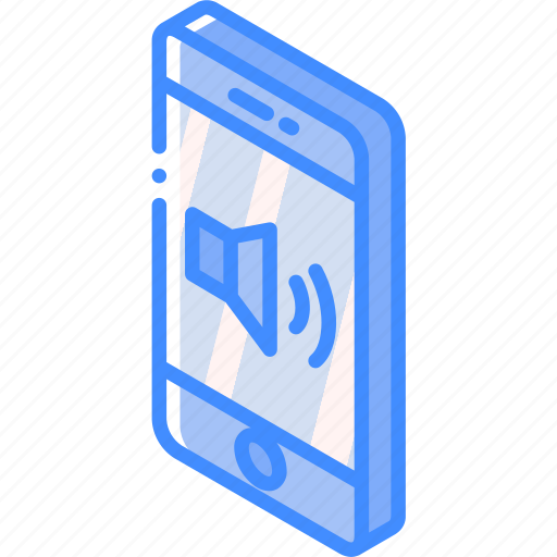 Device, function, iso, isometric, smartphone, volume icon - Download on Iconfinder