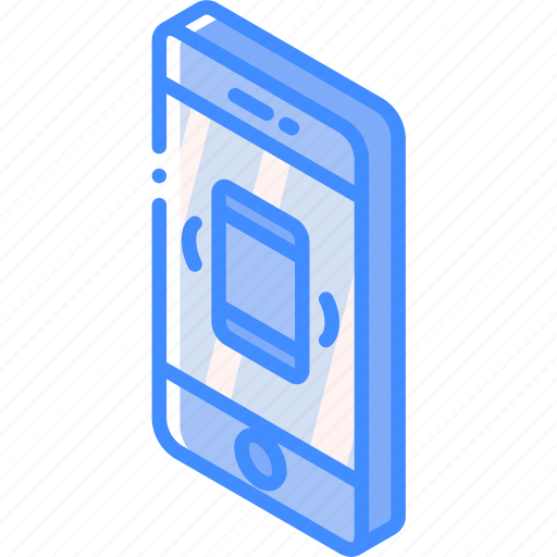 Device, function, iso, isometric, phone, smartphone, vibrate icon - Download on Iconfinder