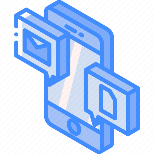 Conversation, device, files, function, iso, isometric, smartphone icon - Download on Iconfinder