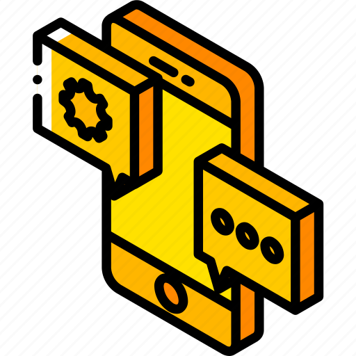 Conversation, device, function, iso, isometric, smartphone icon - Download on Iconfinder