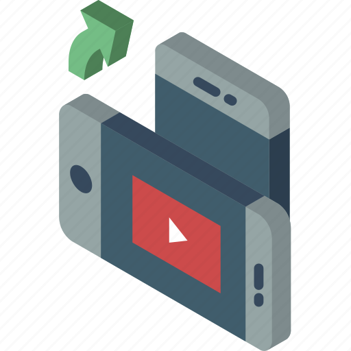 Device, function, iso, isometric, rotate, smartphone, video icon - Download on Iconfinder