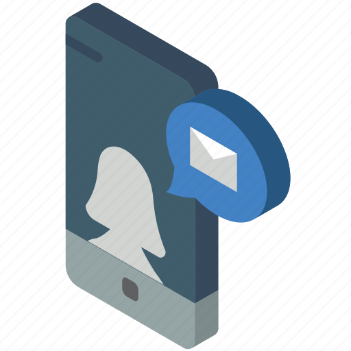 Device, function, iso, isometric, mail, message, smartphone icon - Download on Iconfinder