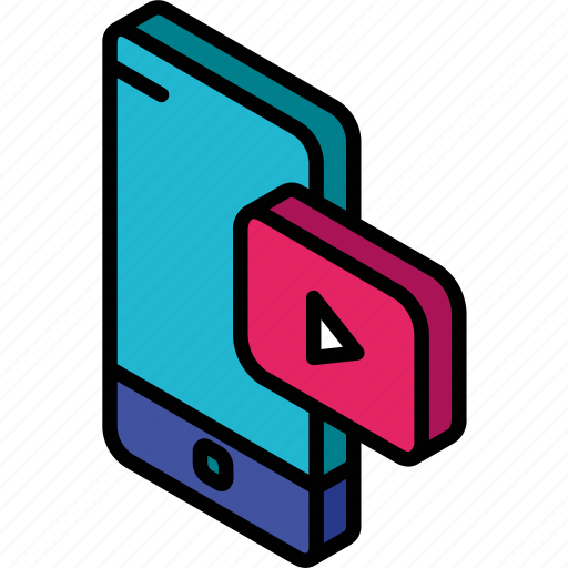Device, function, iso, isometric, smartphone, video icon - Download on Iconfinder
