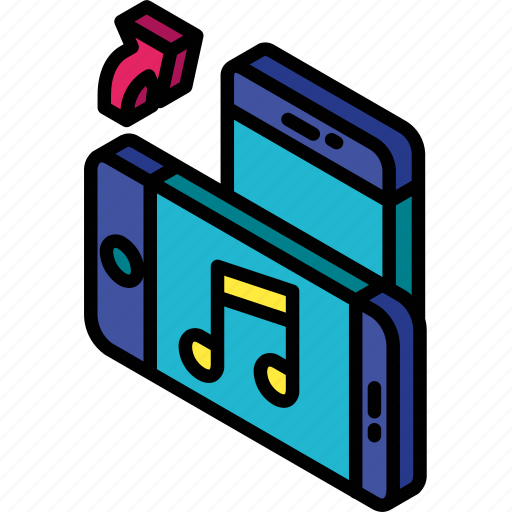 Device, function, iso, isometric, music, rotate, smartphone icon - Download on Iconfinder
