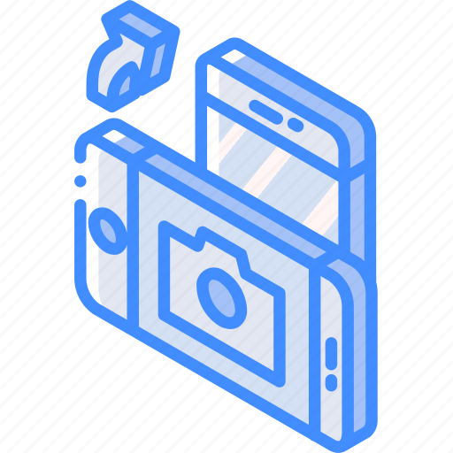 Camera, device, function, iso, isometric, rotate, smartphone icon - Download on Iconfinder