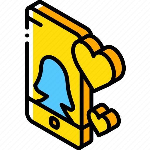 Device, function, iso, isometric, like, profile, smartphone icon - Download on Iconfinder