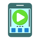 play, media, video, music, controls, multimedia, interface, mobile interface