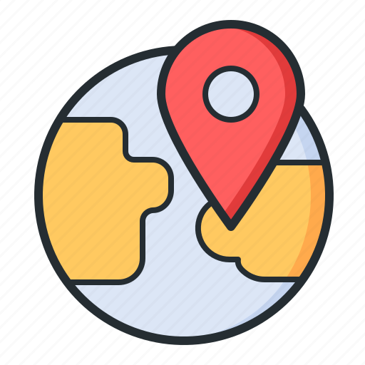Geolocation, planet, geotag, location icon - Download on Iconfinder