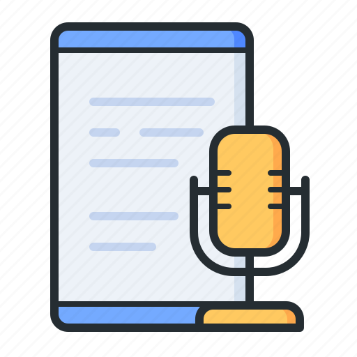 Recording, microphone, mobile, voice message icon - Download on Iconfinder