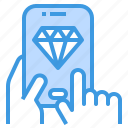 diamond, method, mobile, payment, premium 