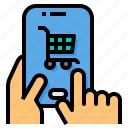 cart, mobile, payment, shopping