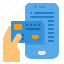 card, credit, method, mobile, payment, smartphone