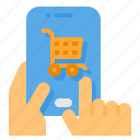 cart, mobile, payment, shopping 