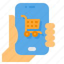 cart, mobile, online, payment, shopping