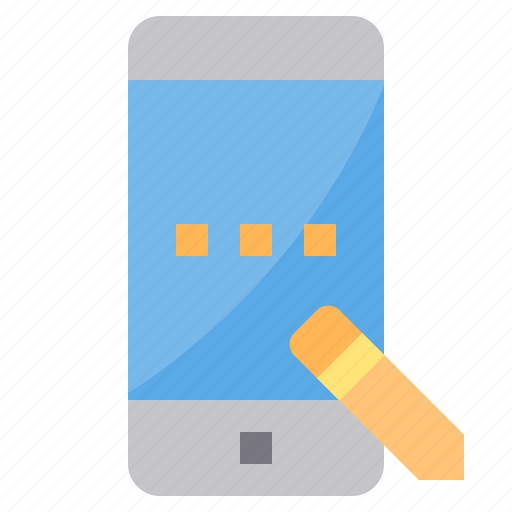 Cellphone, communication, mobile phone, smartphone, write icon - Download on Iconfinder