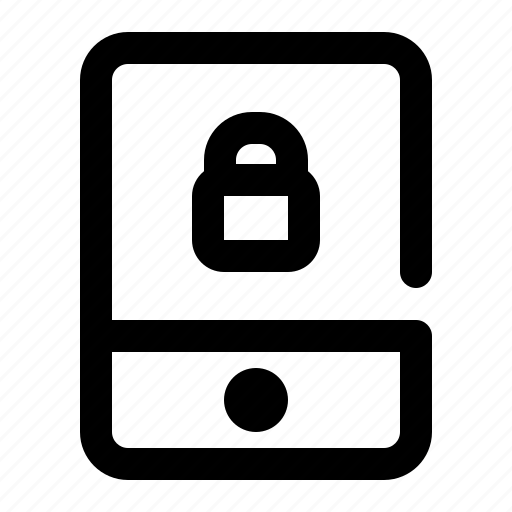 Lock, mobile phone, password, safety, security icon - Download on Iconfinder