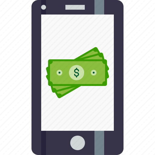 Business, currency, dollar, mobile, note, phone icon - Download on Iconfinder