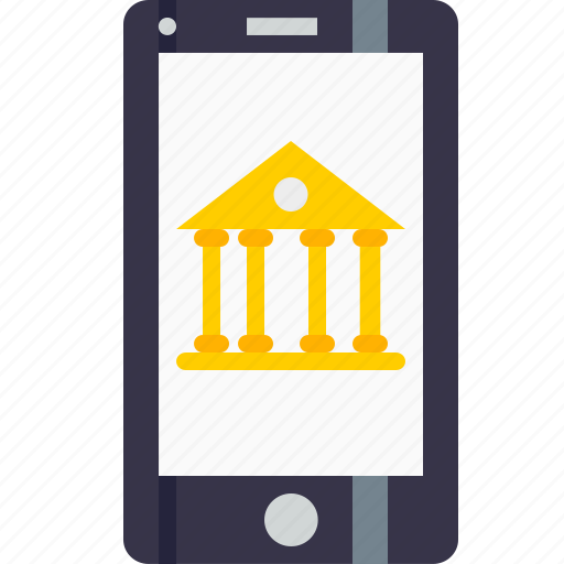 Bank, building, mobile, money, phone icon - Download on Iconfinder