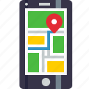 gps, location, map, mobile, navigation, phone, pin 