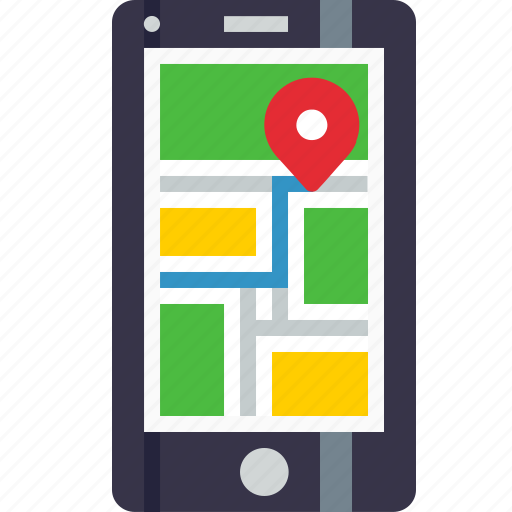 Gps, location, map, mobile, navigation, phone, pin icon - Download on Iconfinder