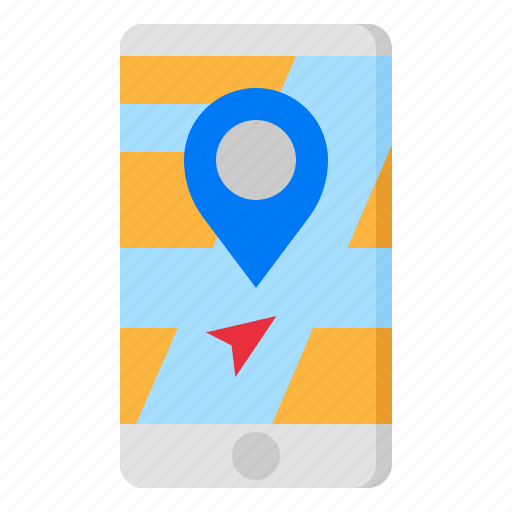 Gps, location, phone, pin, pinholder icon - Download on Iconfinder